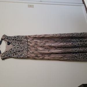 Alex Evening Formal Dress (Taupe)